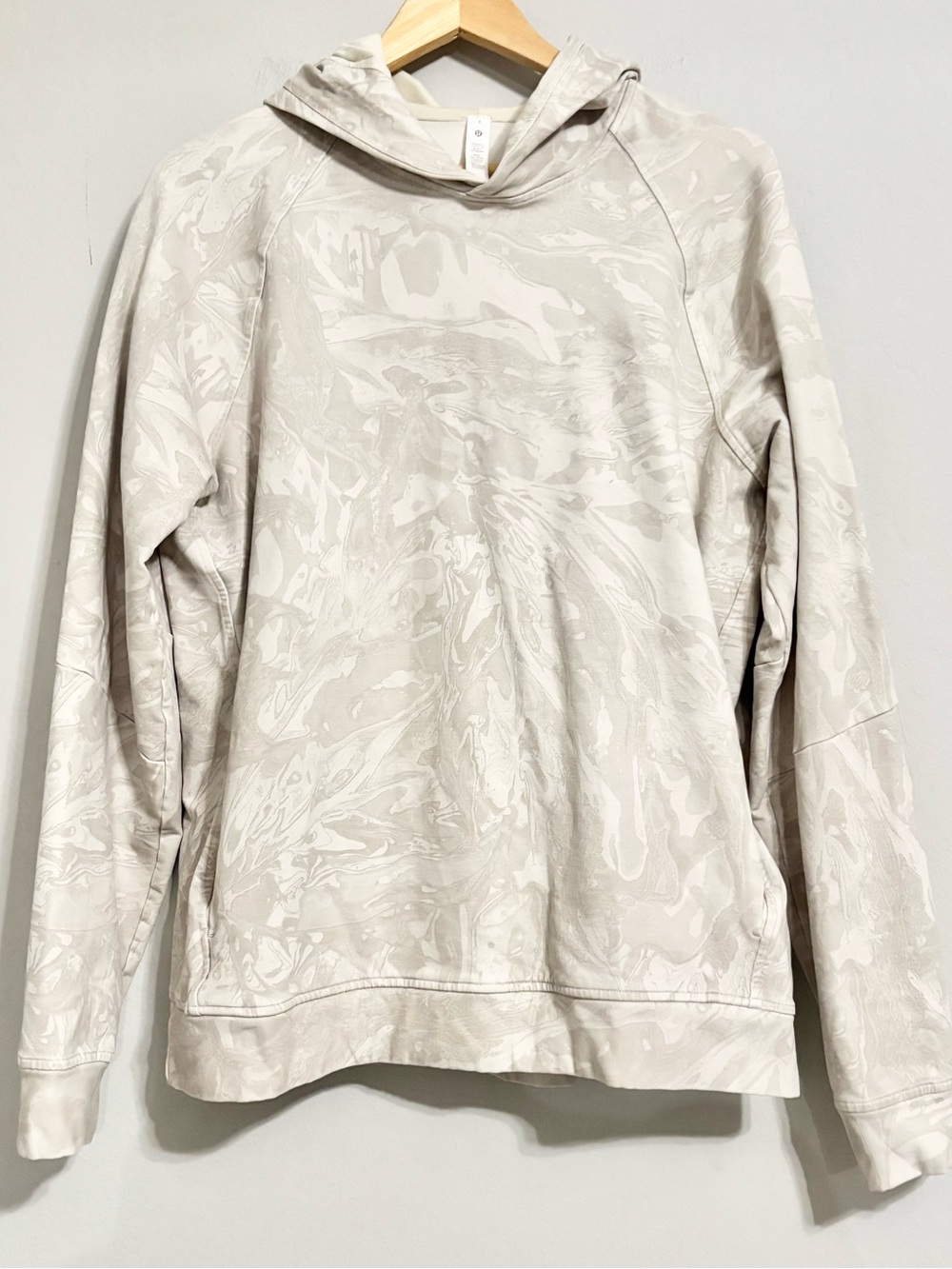 Lululemon Marbled Beige Pullover Hoodie Sweater